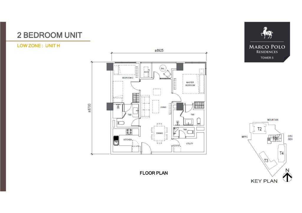 marco polo parkplace 2-bedroom unit or floor layout